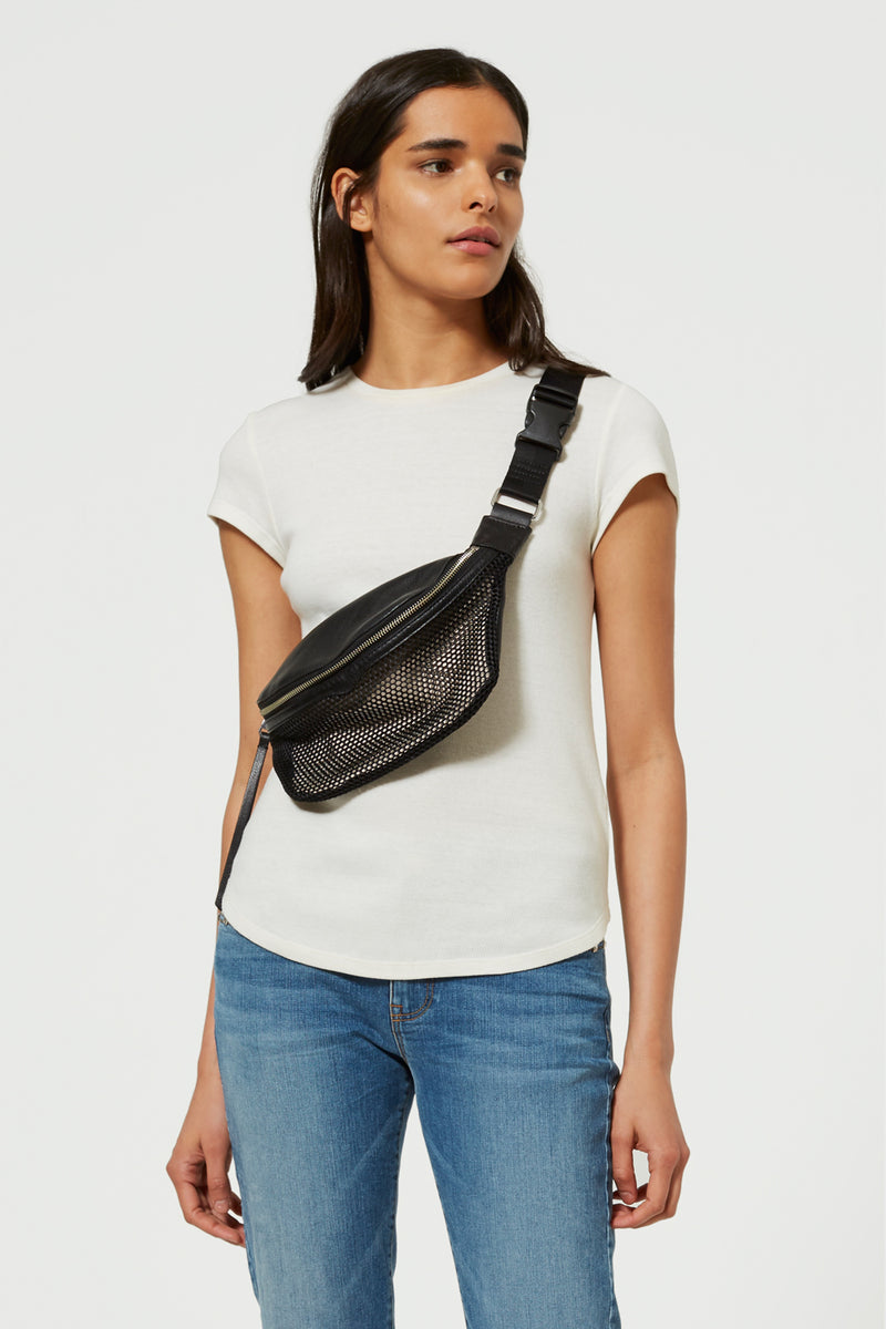 Rebecca Minkoff  Bree Mini Belt Bag in Black  FashionPass