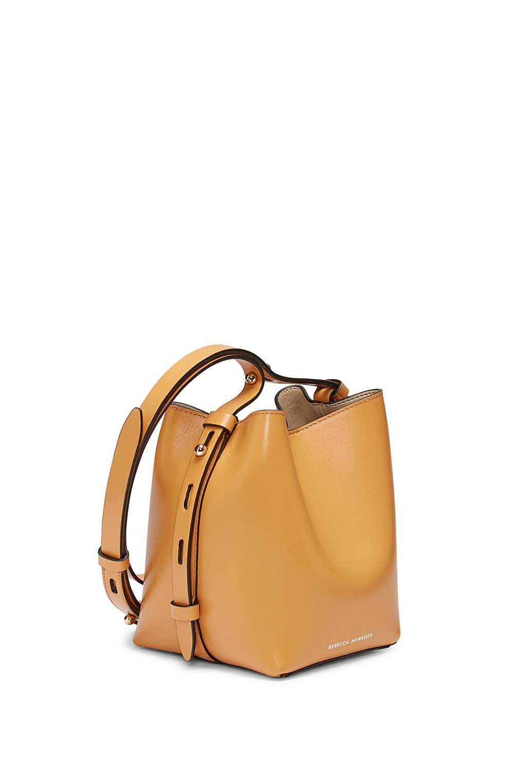 Small Tan Bucket Purse | Kate Mini Bucket Bag | Rebecca Minkoff