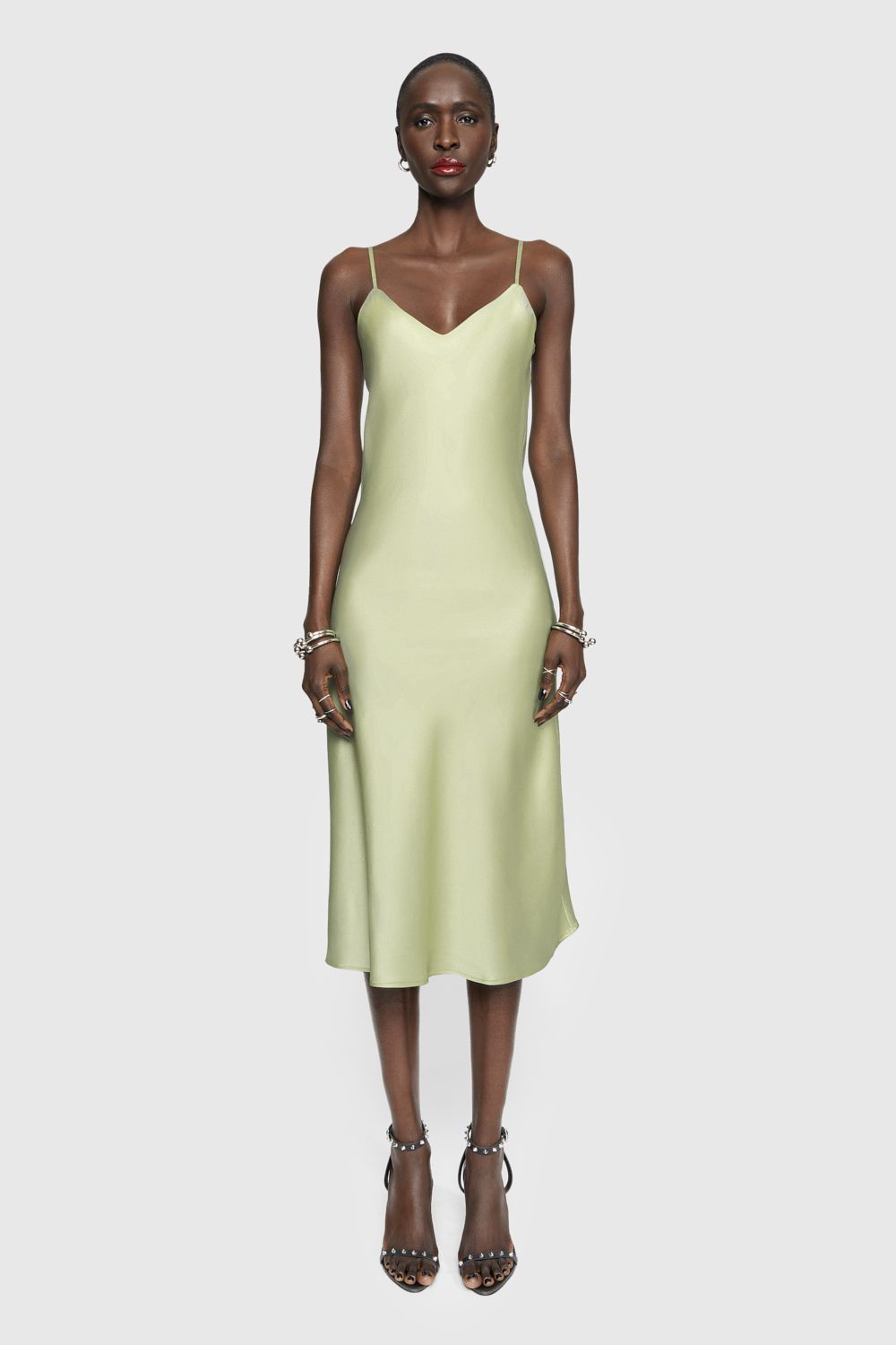 Shop Rebecca Minkoff Verona Slip Dress In Mint