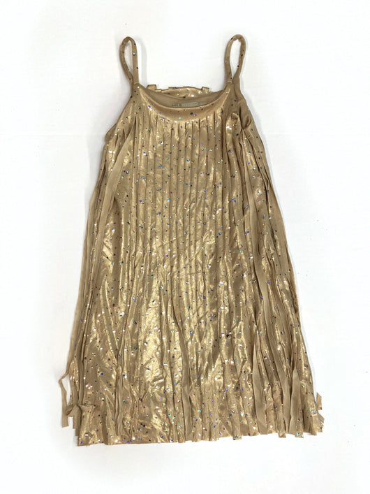 solid gold dress