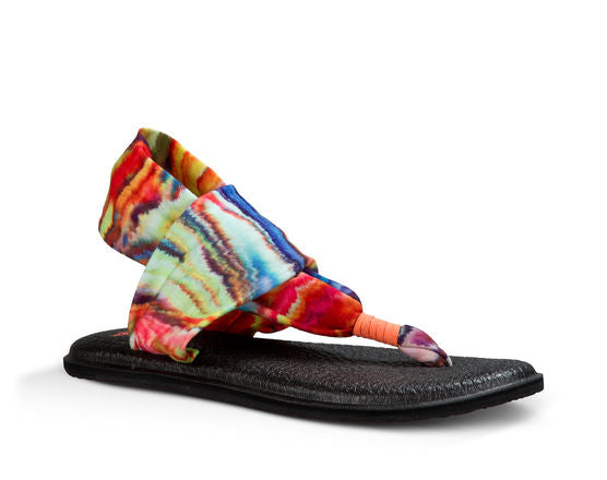 Sanuk Yoga Sling 2 Flip - Women's Shoes in Black Rainbow