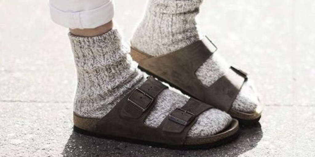 Birkenstock and Cozy Socks Winter Style