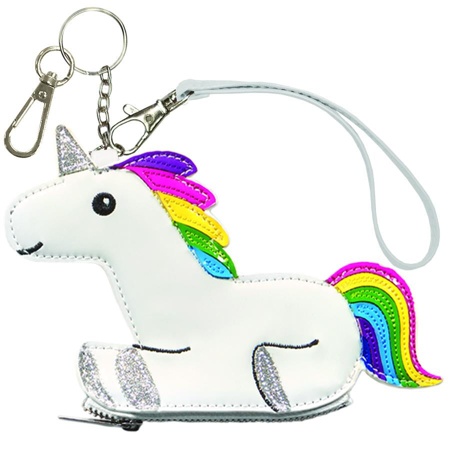 Rainbow Unicorn Coin Purse Key Chain