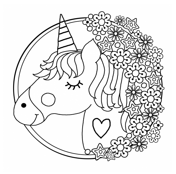 i heart unicorn coloring book