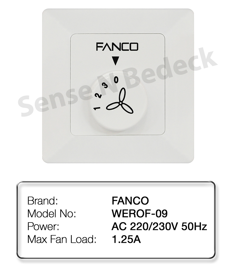 Fanco 3 speed regualtor