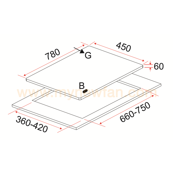 EFH 2760 TN VSB Kichen Hob