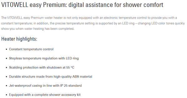 Viessmann Premium Technical Info