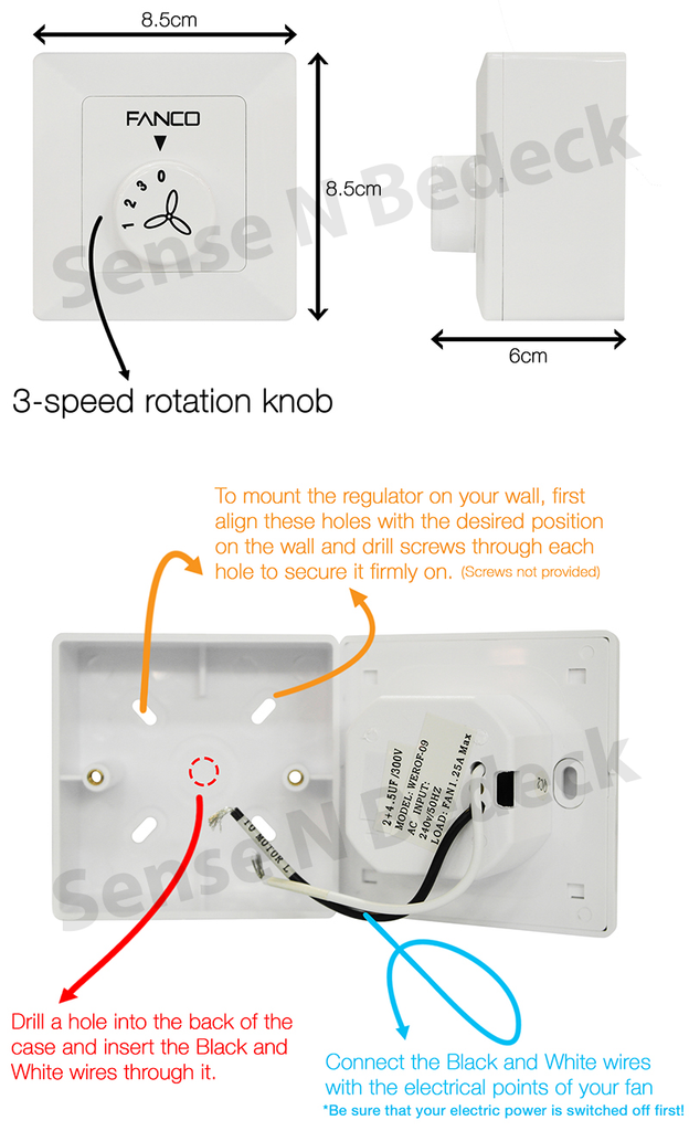 Fanco 3 speed regulator information