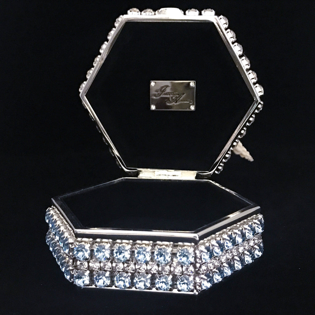 swarovski glass ring box