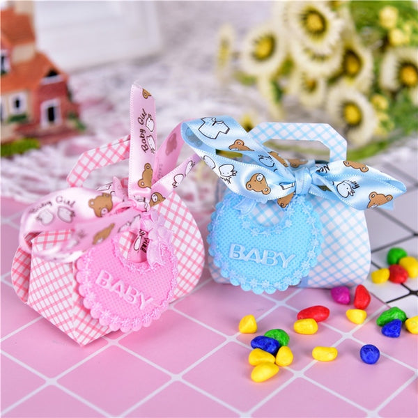 12pcs Bear Shape Diy Gift Christening Baby Shower Party Favor Boxes