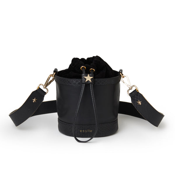 Brielle Small Bucket Bag (L8134: Dark Oak)