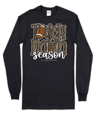Southern Couture Touch Down Season Long Sleeve T-Shirt