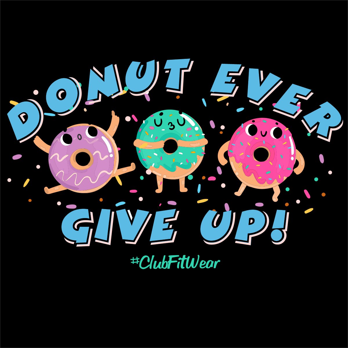 donut ever give up blender bottle