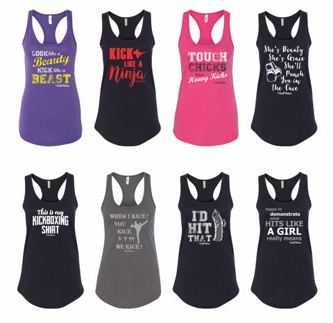 kickboxing workout tanks