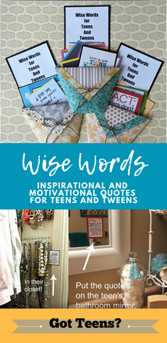 Fun quotes for your teens,tweens or yourself called Wise Words