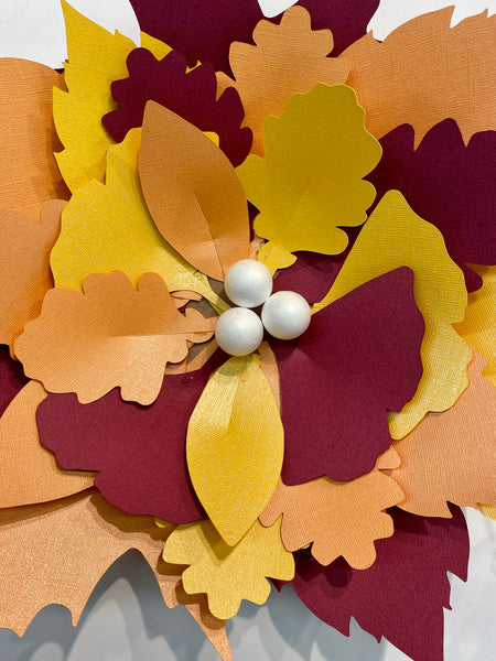adding dimension to a paper flower