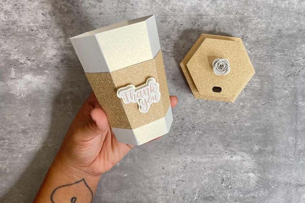 dimensional paper coffee cup