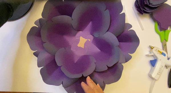 large paper flower tutorial