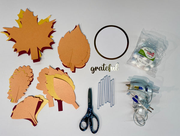 autumn leaf thanksgiving centerpiece craft