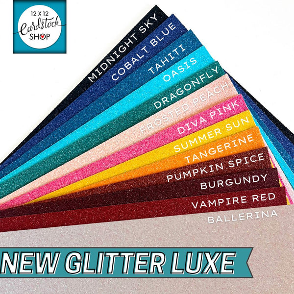 glitter luxe cardstock colors