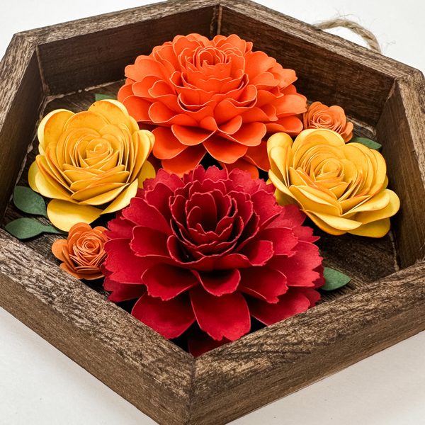 free paper flower template and tutorial