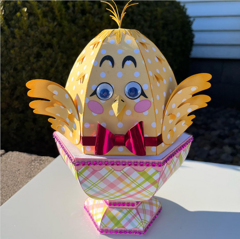 Easter chick 3D easter paper craft