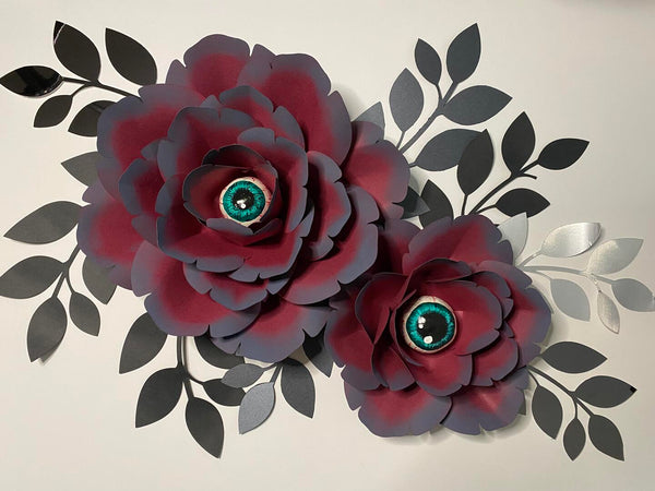 Spooky One Eyed Large Paper Flower Tutorial