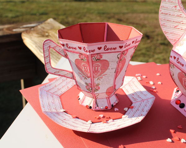 Valentine's Day Paper Tea Cup