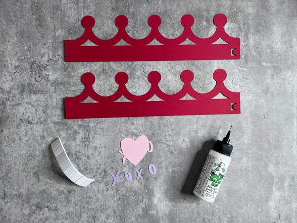 how to make a valentine crown from paper