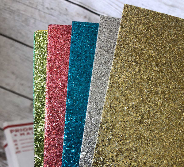 American Crafts Pow Glitter Paper 12x12 Solid/Gold