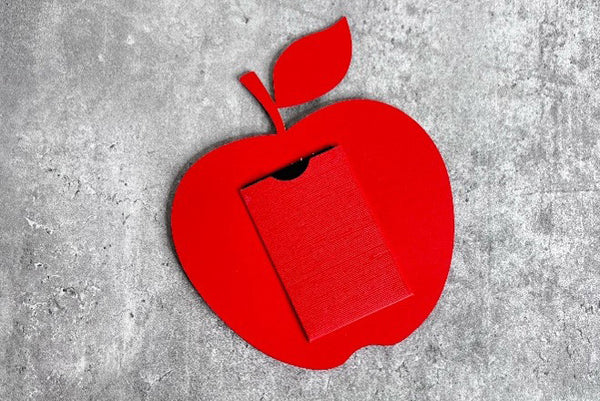 apple gift card holder for teacher