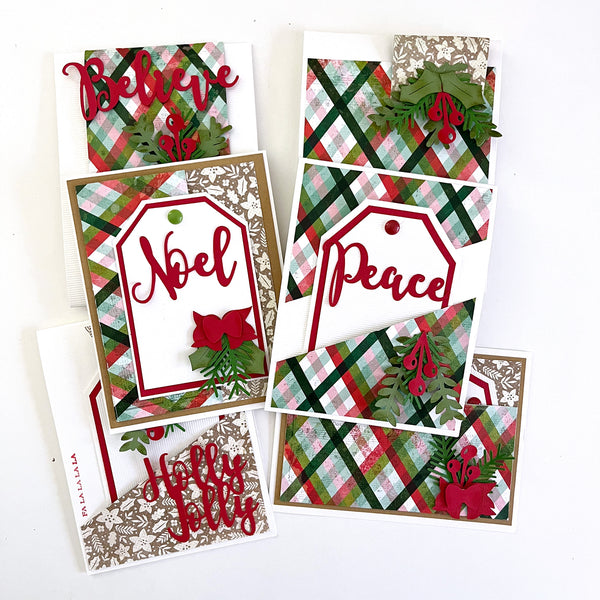 Dcwv Red Square Folded Card and Envelopes Sets for Card Making