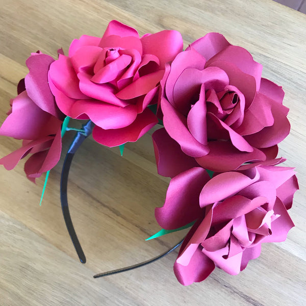 diy paper flower crown