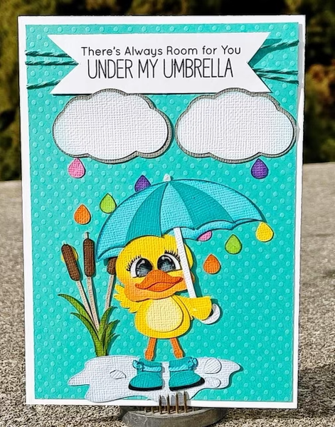happy rain cloud card