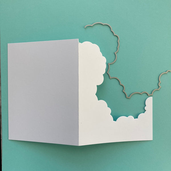 how to make a shaped cloud card