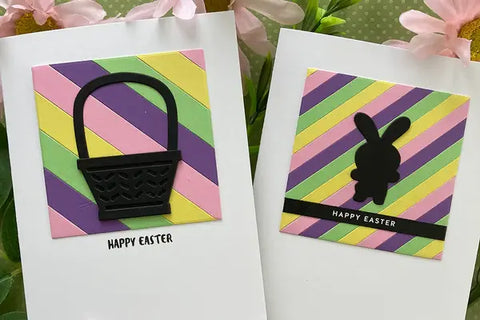Easter Strip Silhouette Card