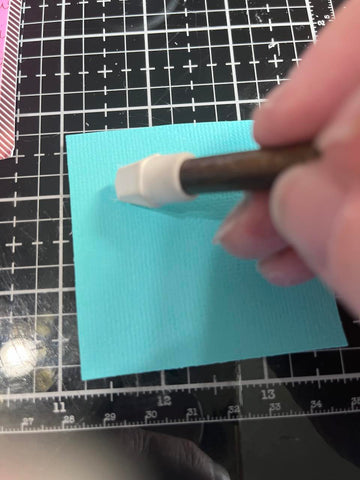 how to get glue smudges off cardstock