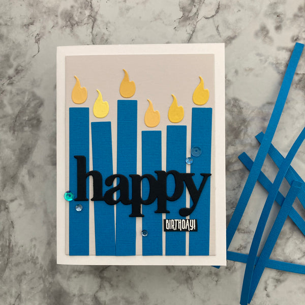 making handmade cards with cardstock strips