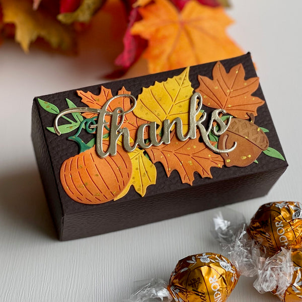 handmade gift card box for fall