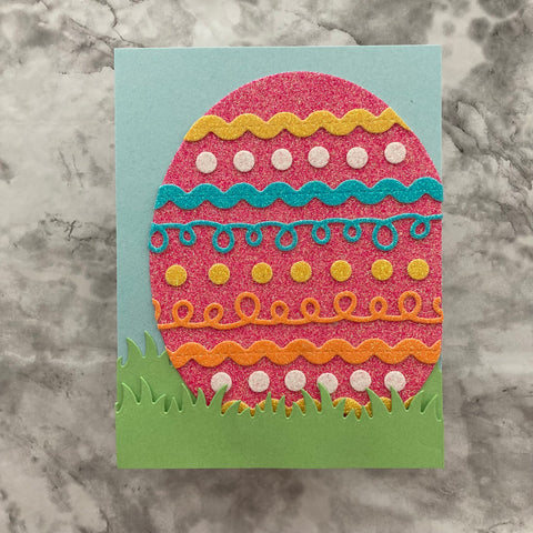 Handmade Easter Card featuring Glitter cardstock