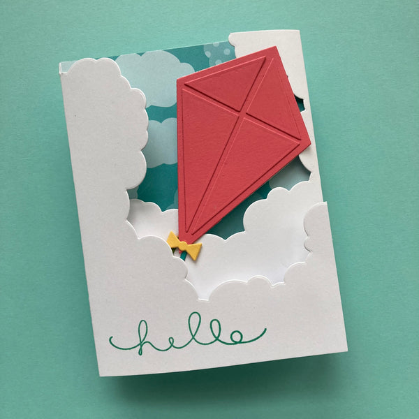 shaped kite card