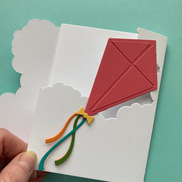 handmade spring kite card