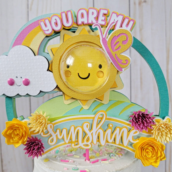 making a sunshine cake topper 