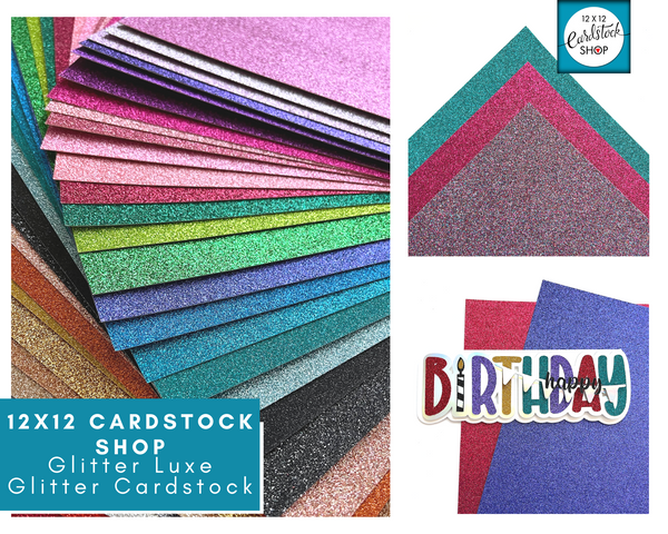 Best Creation Glitter Cardstock 12X12-Jewel Blue - 4718167232078