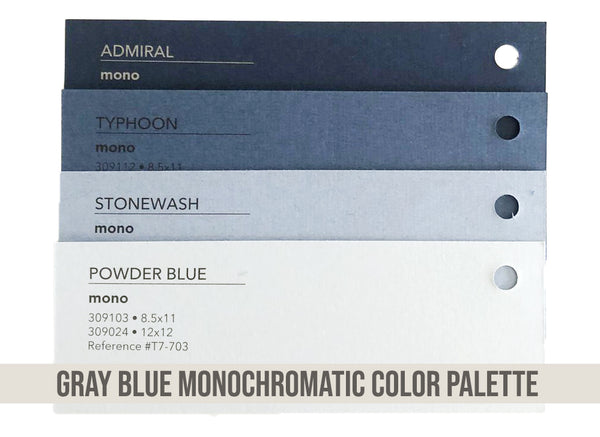 monochromatic bazzill blue-gray 