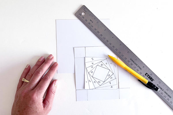 how to make an iris fold template