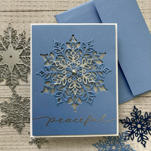 Christmas Snowflake Background Clear Stamps for DIY Scrapbooking