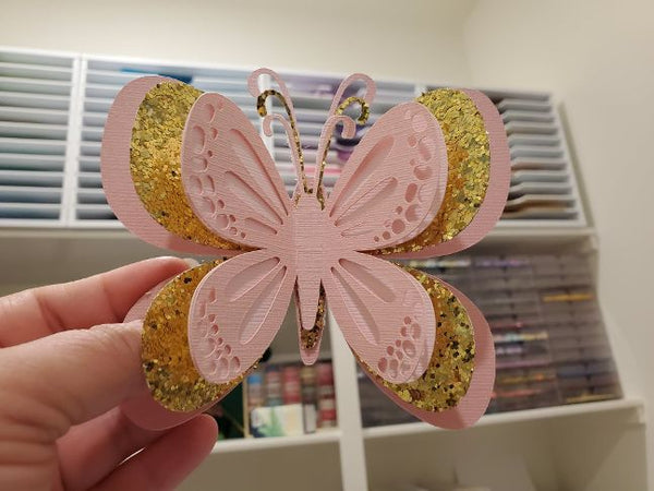 layered paper butterfly tutorial 