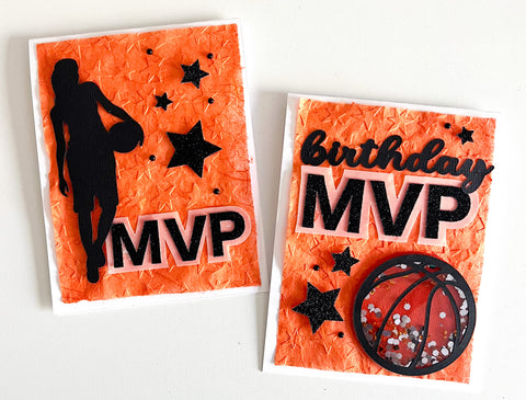 handmade cards with a basketball theme