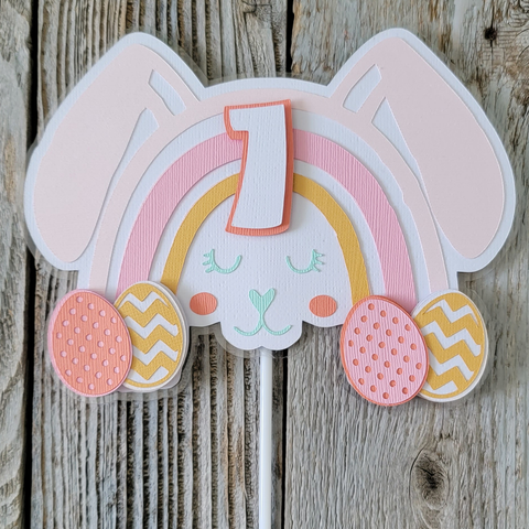 Paper easter cake topper